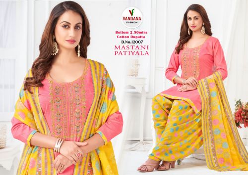 Mastani Patiyala 12 By Vandana Printed Cotton Dress Material Catalog